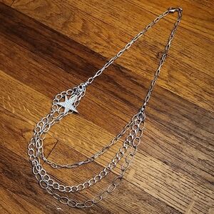 Silver Star Pendant Necklace